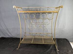 lot 481 image: Ornate Metal Shelf  X