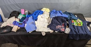 lot 482 image: An Assortment of Clothing, Belt Bags, Hats and Pantyhose  X