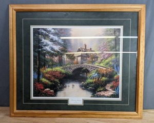 lot 517 image: Framed, Matted Print Morning Splendor by Artist Derk Hansen  V