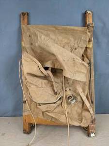 lot 539 image: Vintage Trappers Wood Frame Backpack X