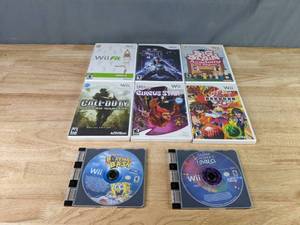lot 549 image: Collection of (8) Wii Video Games - Wii Fit, Call of Duty Modern Warfare, SpongeBobs Boating Bash, and more Z