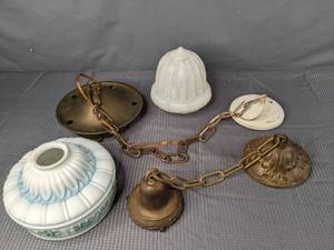 lot 602 image: Vintage Pendants with Shade B