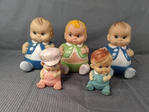 lot 603 image: Vintage Uneeda Plumpees 1967 set of Five X