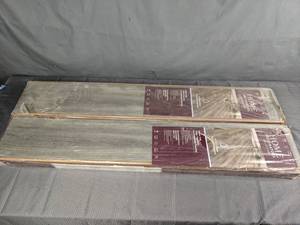 lot 52 image: (2) Boxes of Home Decorators Collection 8mm Laminate Flooring, Disher Oak  N