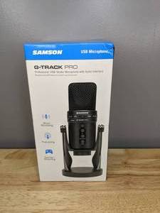 lot 46 image: Brand New Samson SAGM1UPRO G-Track Pro USB Microphone with Built-In Audio Interface T