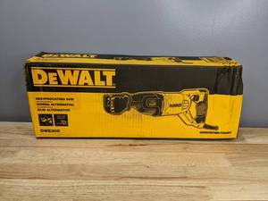 lot 63 image: Brand New DeWalt 12 Amp Corded Reciprocating Saw T
