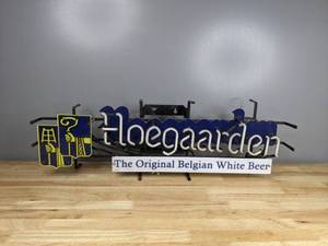 lot 7 image: Hoegaarden Belgian Beer Bar Neon Sign Mancave T