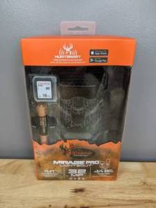 lot 37 image: Brand New Wildgame Innovations Mirage Pro 32 MP Lights Out Game Camera 16GB SD Card and Batteries T
