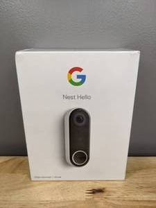 lot 32 image: Brand New Google Nest Hello Smart Wi-Fi Video Doorbell T