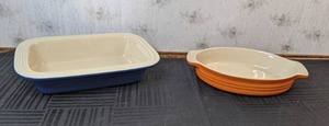 lot 64 image: Two Le Creuset Baking Dishes