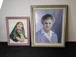 lot 166 image: Unique Beautiful Hand- Painted Portraits