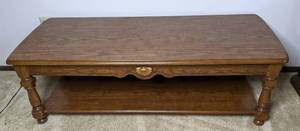 lot 173 image: Solid Wood Coffee Table