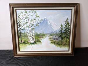lot 163 image: Beautiful Scenic Creek Painting
