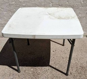 lot 203 image: Lifetime Foldable Portable Table