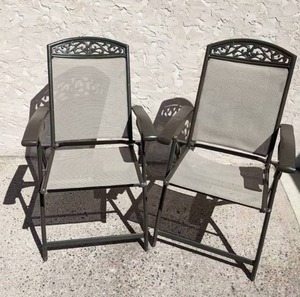 lot 202 image: Beautiful Pair of Patio Chairs