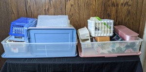 lot 225 image: Assorted Storage and Organization Baskets, Drawer, Totes