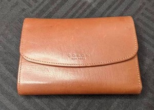 lot 220 image: Authentic Brown Leather Coach Wallet