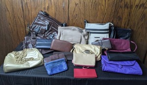 lot 224 image: Handbags, Wallets, Bathroom, Travel Bag Rolfs, Perry Ellis, Rosetti, Nicole, Etc.