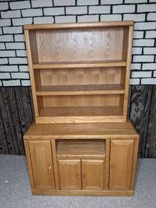 lot 246 image: Thornwood Double Library TV Cart & Office Bookcase
