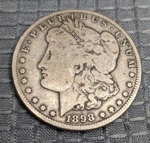 lot 21 image: Antique 1898 Liberty Dollar Coin