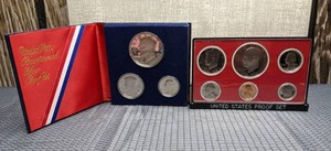 lot 24 image: Pair of US Mints Bicentennial Silver Proof Sets (3-Coin Set & 6-Coin Set)