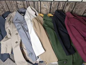 lot 309 image: (8) Mens Jackets by Mirage, Forecaster, Gloverall, London Towne, London Fog and More
