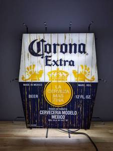 lot 2A image: Corona Extra Beer Neon Sign Las Cerveza Mas Fina Bar Mexico