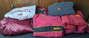 lot 318 image: University of Minnesota Golden Gophers Team Gear