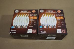 lot 93 image: GE Relax LED Soft White Light Bulbs