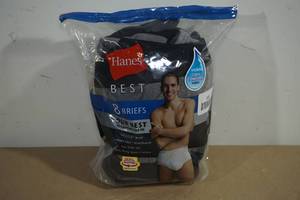 lot 110 image: Hanes Best Briefs - Large