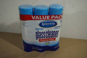 lot 23 image: Sprayway Glass Cleaner Cans