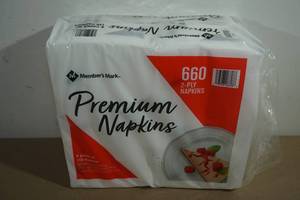 lot 119 image: Members Mark Premium 2 Ply Napkins