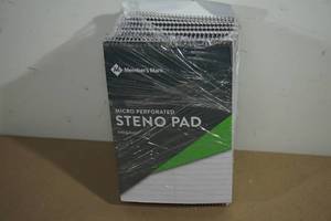 lot 120 image: Members Mark Micro Perforated Steno Pads