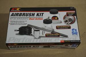 lot 6 image: NEW Performance Tool Dual Action Airbrush Kit