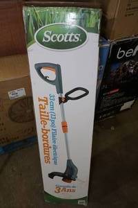 lot 177 image: NEW Scotts 13 Corded Electric String Trimmer