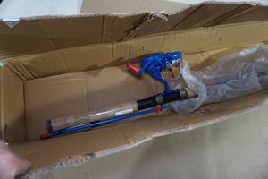 lot 156 image: NEW Shakespeare Contender 2 Piece Spinning Rod and Reel