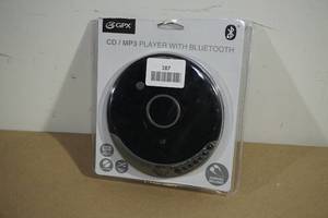 lot 187 image: GPX Portable CDMP3 Player with Bluetooth