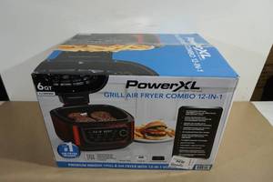 lot 52 image: NEW PowerXL Grill Air Fryer Combo 12 in 1