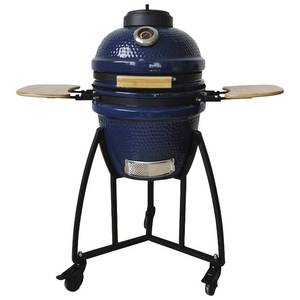 lot 1 image: NEW Life Smart Kamado 15 Ceramic Grill - Blue
