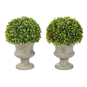 lot 144 image: NEW 2 Piece Potted Realistic Faux Plant Set