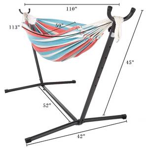 lot 174 image: NEW Hastings Home Double Hammock and Stand