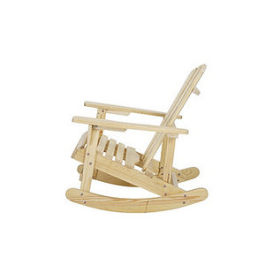 lot 182 image: Wood Adirondack Rocking Chair