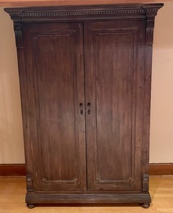 lot 41 image: Beautiful Restoration Hardware St. James Armoire