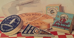 lot 44 image: Vintage French Cheese Poster