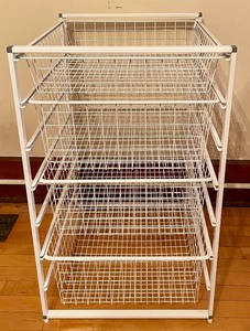 lot 48 image: Organized Living 4 Drawer Wire Storage