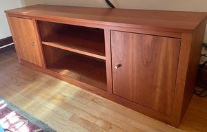 lot 56 image: Room and Board Woodwind Media Cabinet