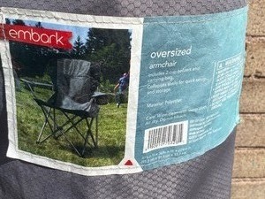 lot 186 image: Two Embark Oversized Collapsible Chairs