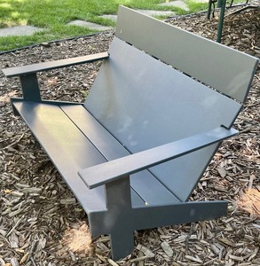 lot 178 image: Emmet Room and Board Loll Lollygagger Charcoal Grey Outdoor Sofa