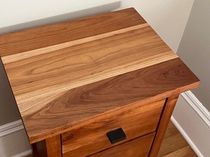 lot 21 image: Pair of Room and Board Sherwood Nightstands