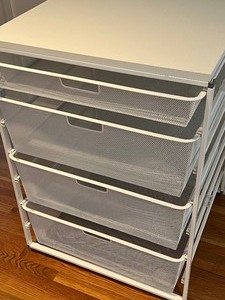 lot 93 image: Elfa Brand Four Drawer Storage Unit